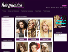 Tablet Screenshot of clipinhairextensions.us